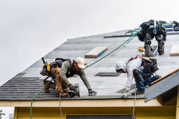 Professional Flat Roof Repair technician working in West Monroe, MI